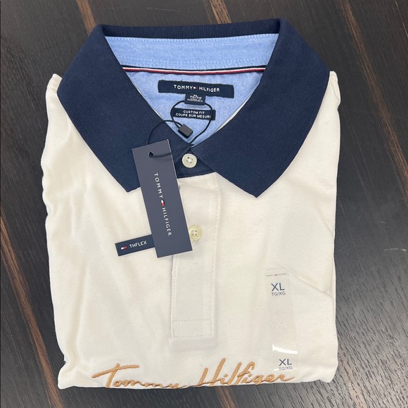 NWT - Tommy Hilfiger THFlex Baldwin Polo, White – Size XL - Picture 5 of 12